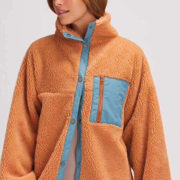 basin + range orange blue sherpa jacket - Picture 2 of 3